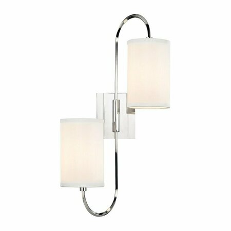 HUDSON VALLEY Junius 2 Light Wall Sconce 9100-PN